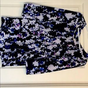 Express Floral Print 3/4 Sleeve Blouse